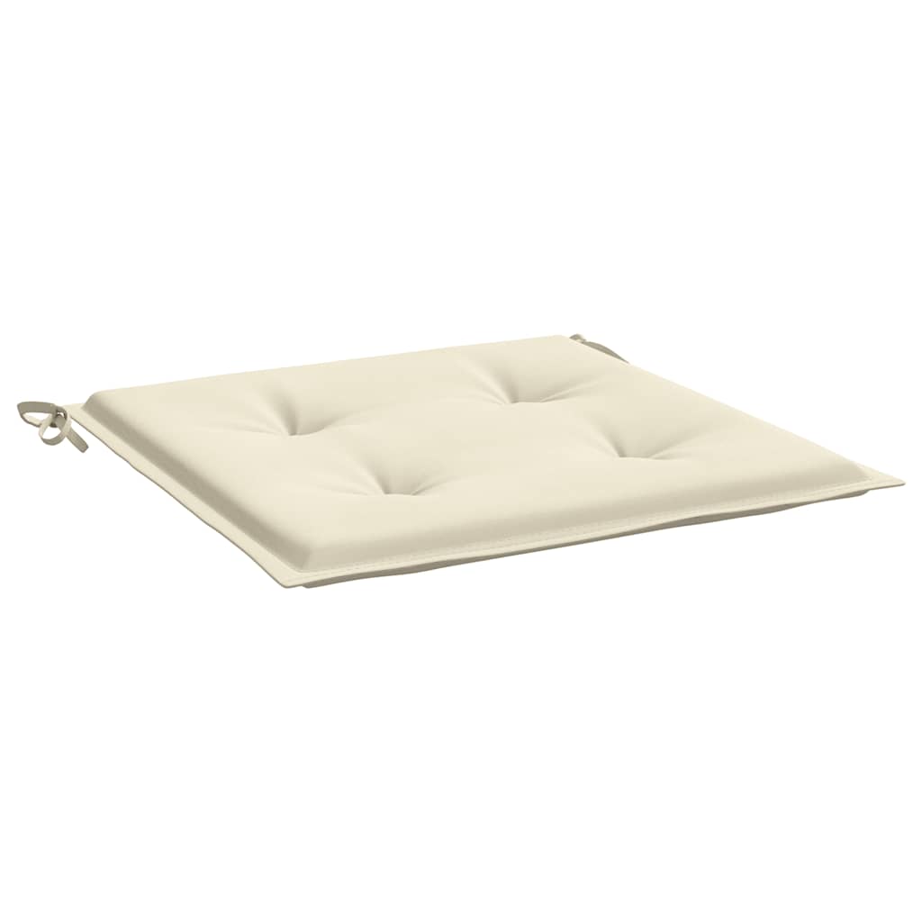 hynder til havestol 6 stk. 40x40x4 cm oxfordstof cremefarvet