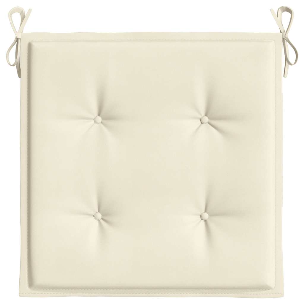 hynder til havestol 6 stk. 40x40x4 cm oxfordstof cremefarvet