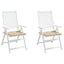 hynder til havestol 2 stk. 40x40x4 cm oxfordstof beige