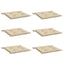 hynder til havestol 6 stk. 40x40x4 cm oxfordstof beige