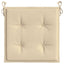 hynder til havestol 6 stk. 40x40x4 cm oxfordstof beige