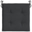 hynder til havestol 6 stk. 40x40x4 cm oxfordstof sort