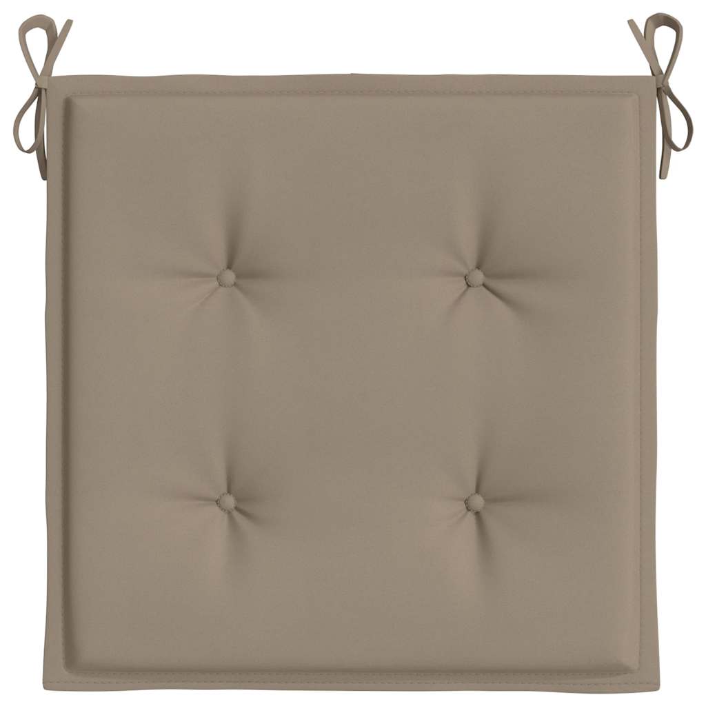 hynder til havestol 2 stk. 40x40x4 cm oxfordstof gråbrun