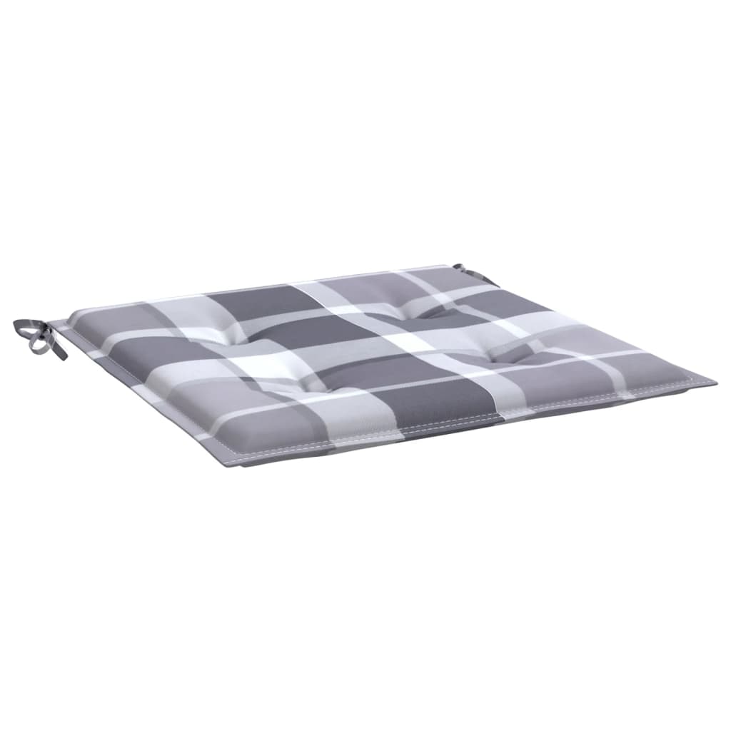 hynder til havestol 6 stk. 40x40x4 cm oxfordstof gråternet