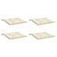 hynder til havestol 4 stk. 50x50x4 cm oxfordstof cremefarvet