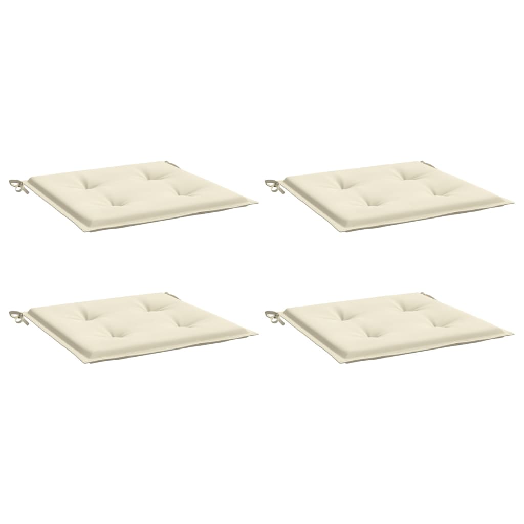 hynder til havestol 4 stk. 50x50x4 cm oxfordstof cremefarvet