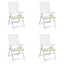 hynder til havestol 4 stk. 50x50x4 cm oxfordstof cremefarvet
