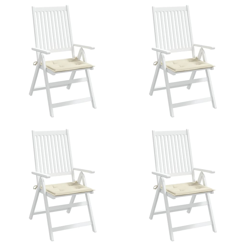 hynder til havestol 4 stk. 50x50x4 cm oxfordstof cremefarvet