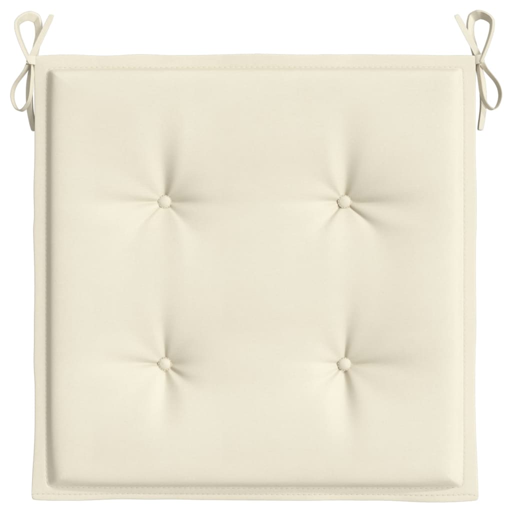 hynder til havestol 4 stk. 50x50x4 cm oxfordstof cremefarvet