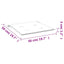 hynder til havestol 4 stk. 50x50x4 cm oxfordstof cremefarvet