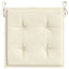 hynder til havestol 6 stk. 50x50x2 cm oxfordstof cremefarvet