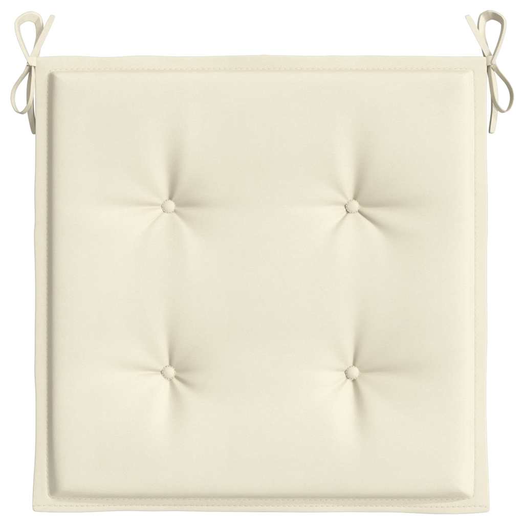 hynder til havestol 6 stk. 50x50x2 cm oxfordstof cremefarvet