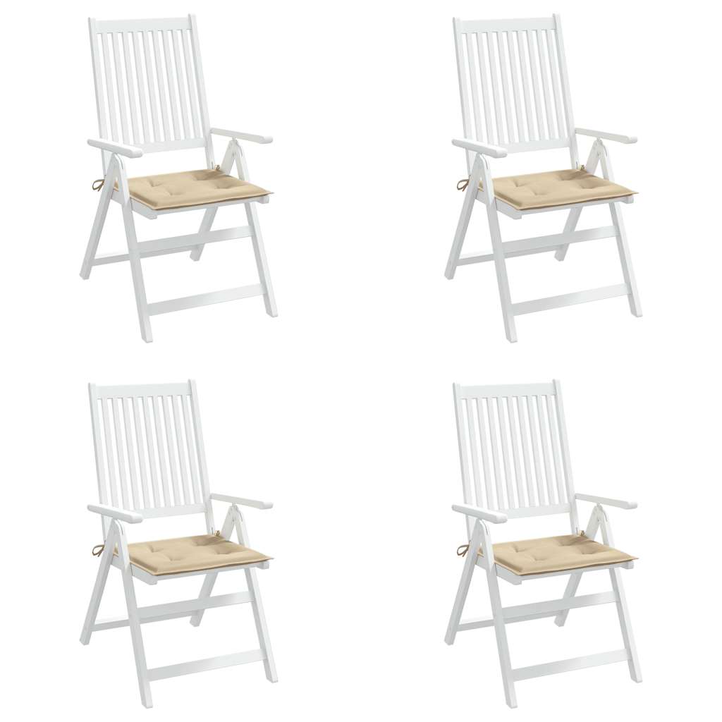 hynder til havestol 4 stk. 50x50x4 cm oxfordstof beige