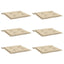 hynder til havestol 6 stk. 50x50x4 cm oxfordstof beige