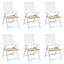 hynder til havestol 6 stk. 50x50x4 cm oxfordstof beige
