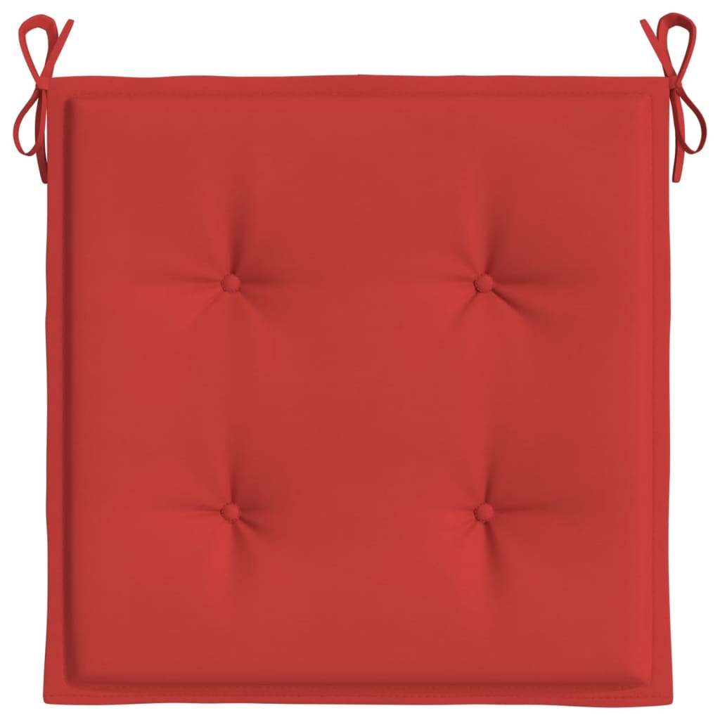 hynder til havestol 6 stk. 50x50x4 cm oxfordstof rød