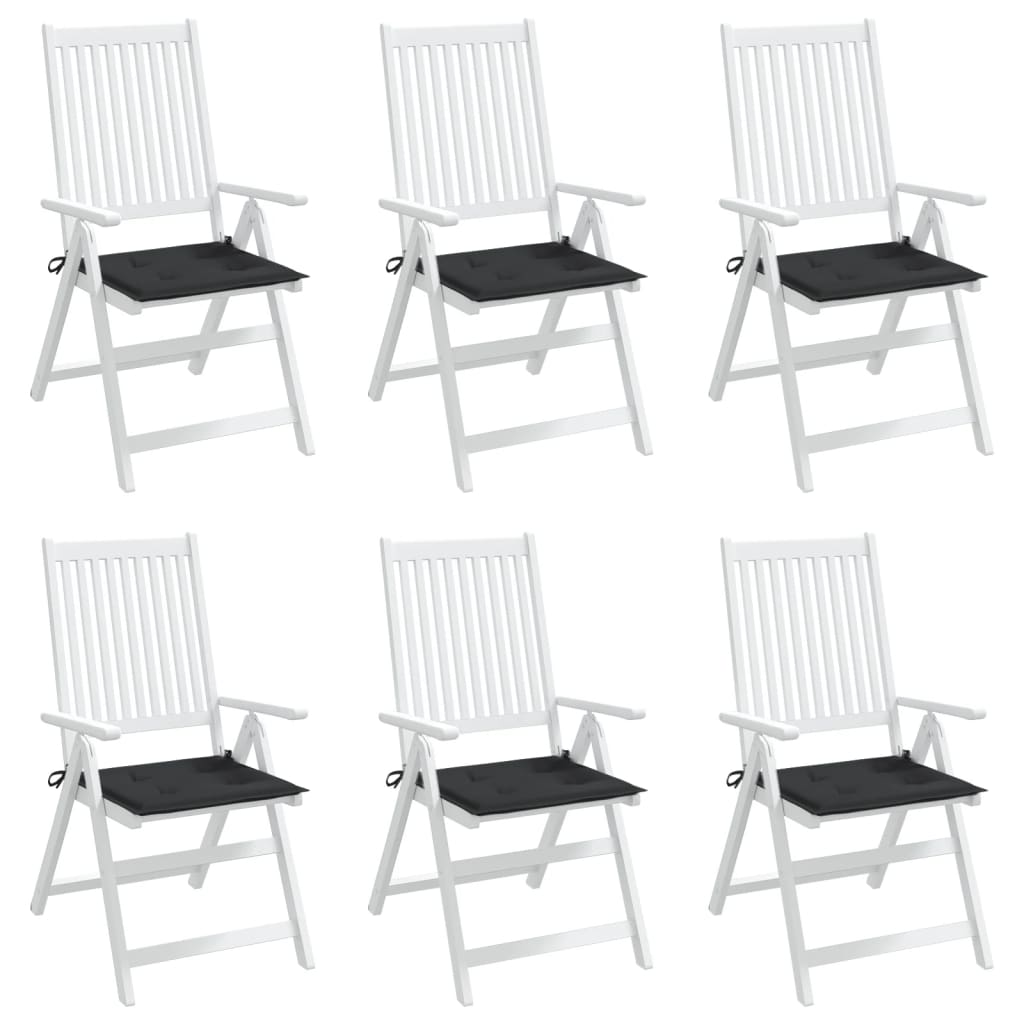 hynder til havestol 6 stk. 50x50x4 cm oxfordstof sort