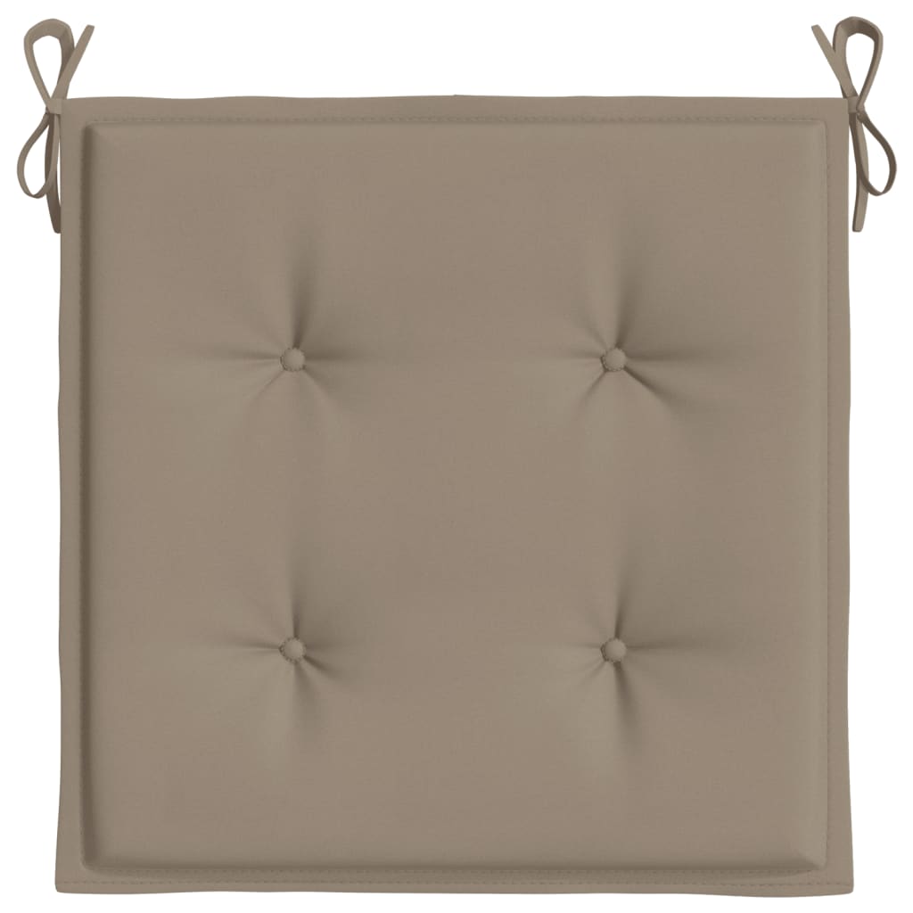 hynder til havestol 6 stk. 50x50x4 cm oxfordstof gråbrun