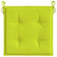 hynder til havestol 6 stk. 50x50x4 cm oxfordstof lysegrøn