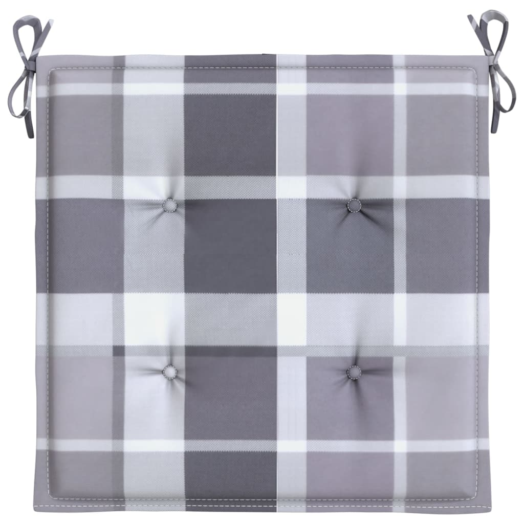 hynder til havestol 2 stk. 50x50x4 cm oxfordstof gråternet