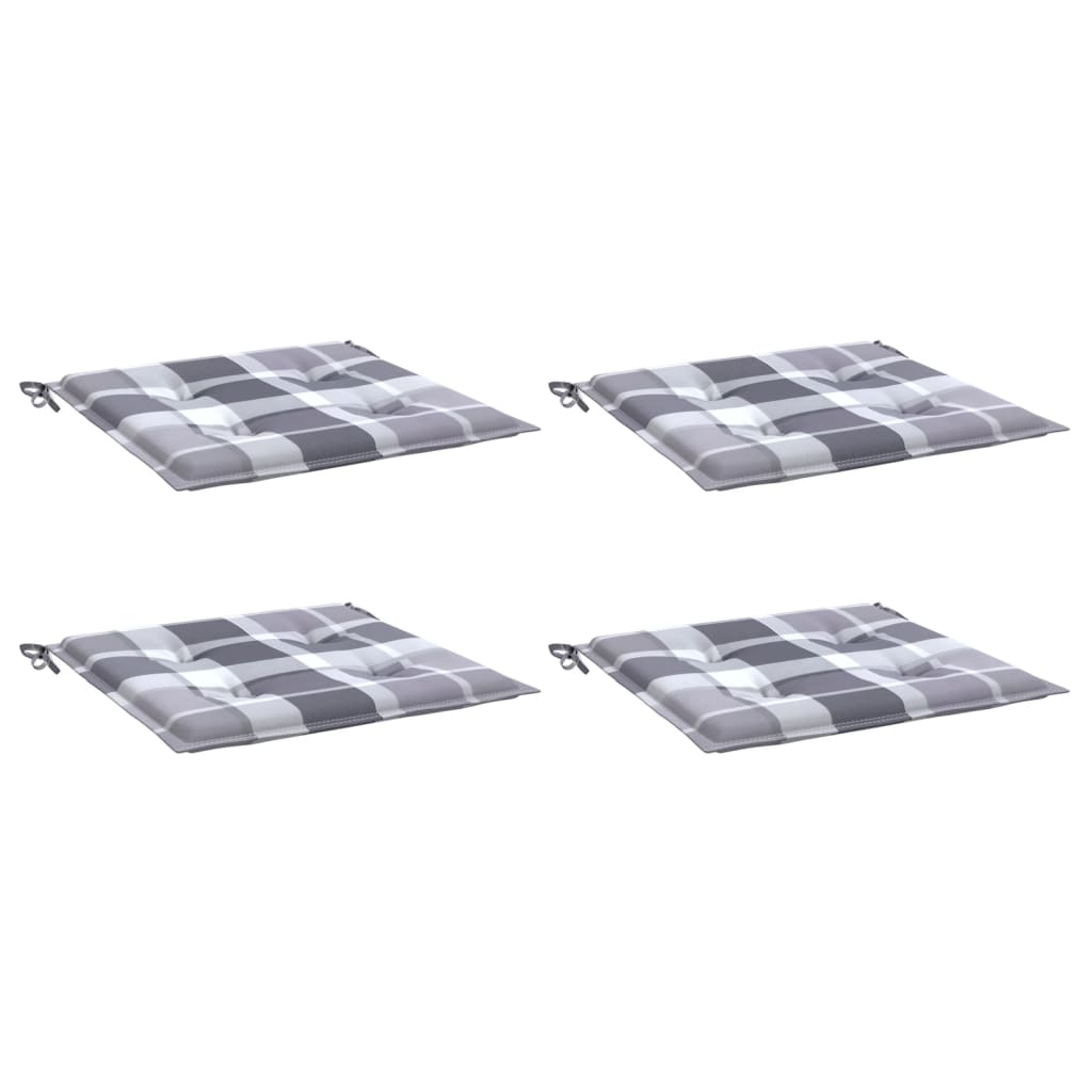 hynder til havestol 4 stk. 50x50x4 cm oxfordstof gråternet