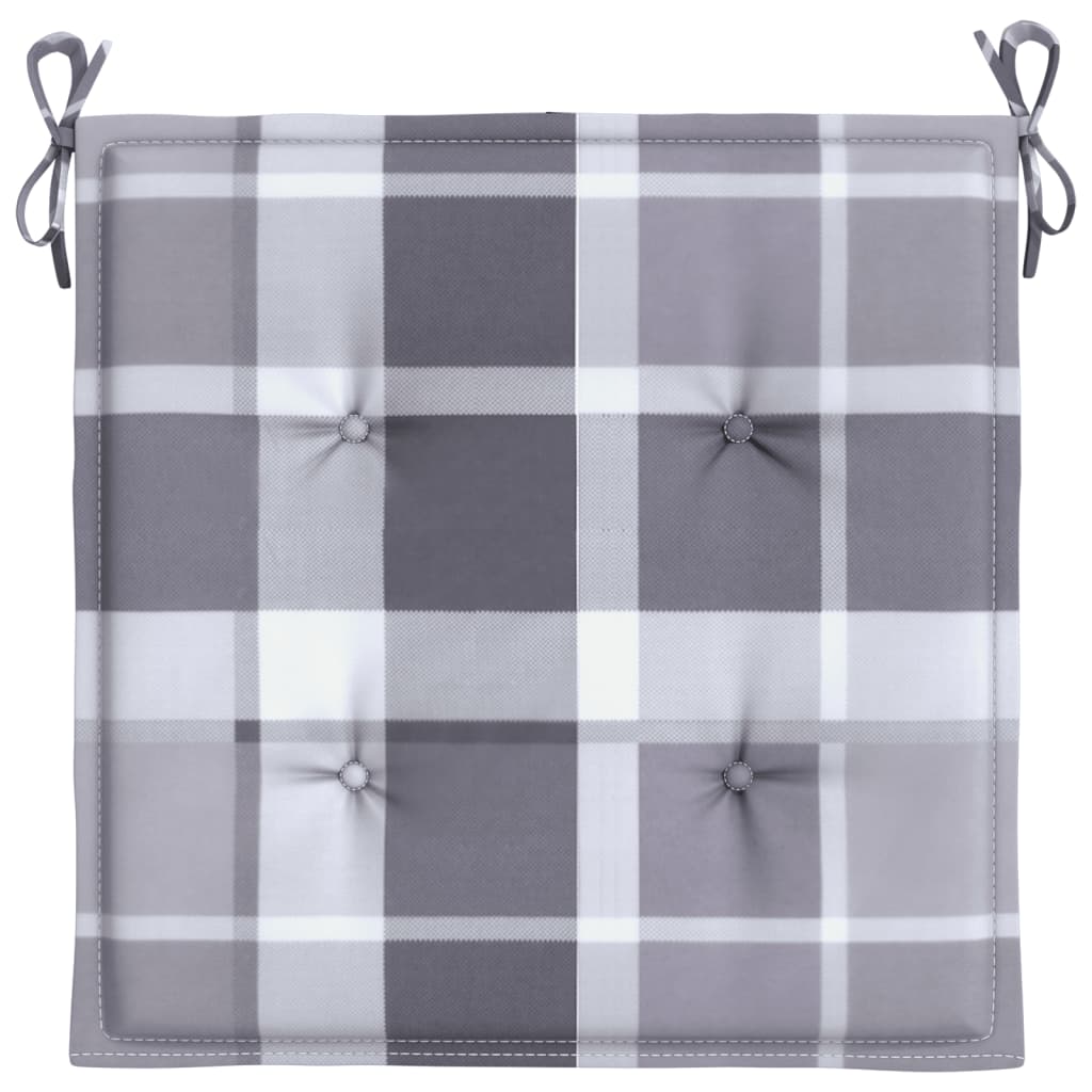 hynder til havestol 4 stk. 50x50x4 cm oxfordstof gråternet