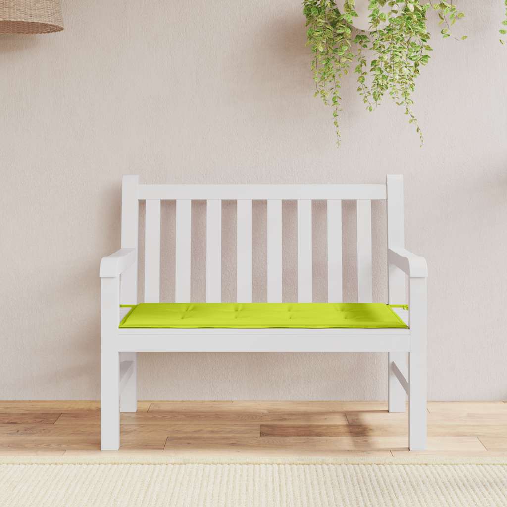 hynde til havebænk 100x50x3 cm oxfordstof lysegrøn