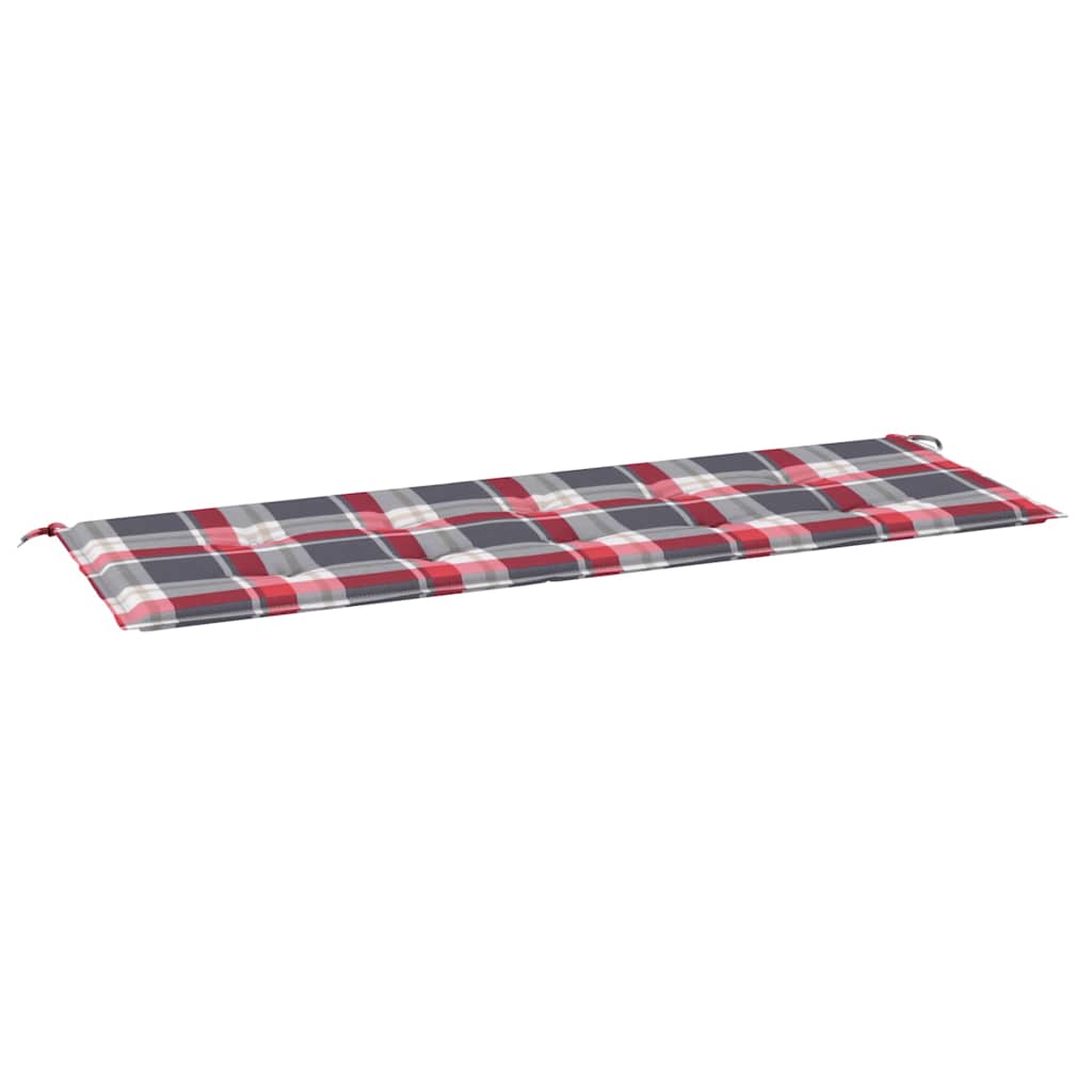 hynde til havebænk 150x50x3 cm oxfordstof ternet rød