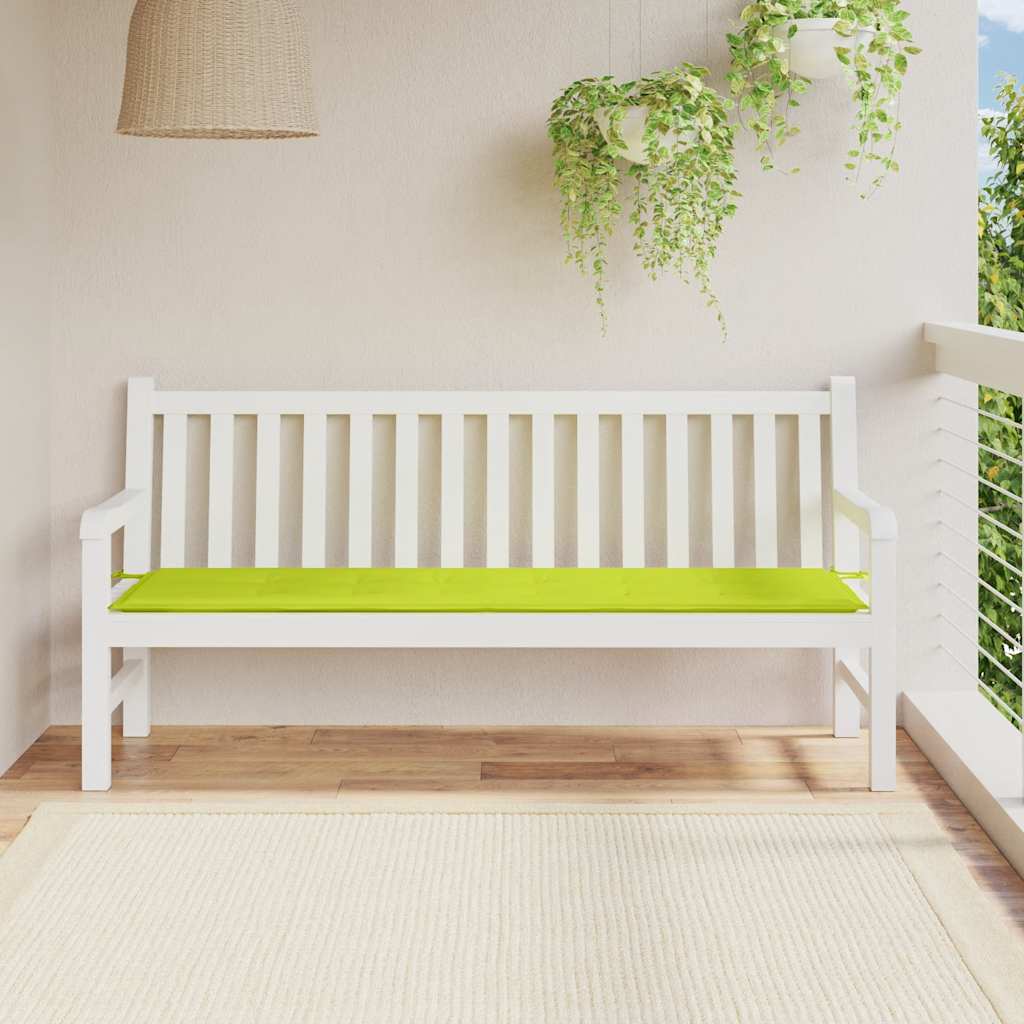 hynde til havebænk 180x50x3 cm oxfordstof lysegrøn