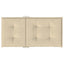 stolehynde m. lav ryg 6 stk. 100x50x3 cm oxfordstof beige