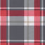 stolehynde m. lav ryg 4 stk. 100x50x3 cm oxfordstof rødternet