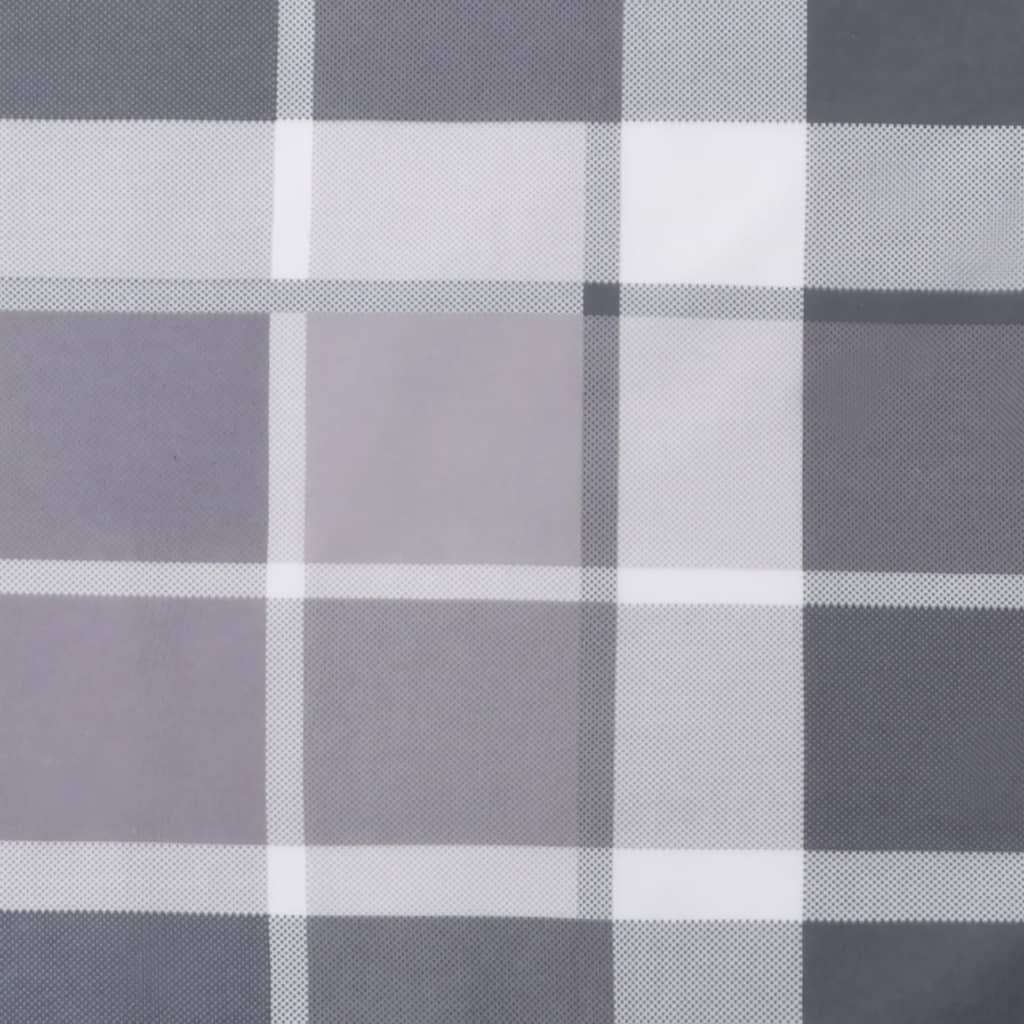 stolehynde m. lav ryg 4 stk. 100x50x3 cm oxfordstof gråternet