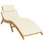 hynde til liggestol 186x58x4 cm oxfordstof cremefarvet