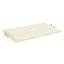 hynde til liggestol 186x58x4 cm oxfordstof cremefarvet