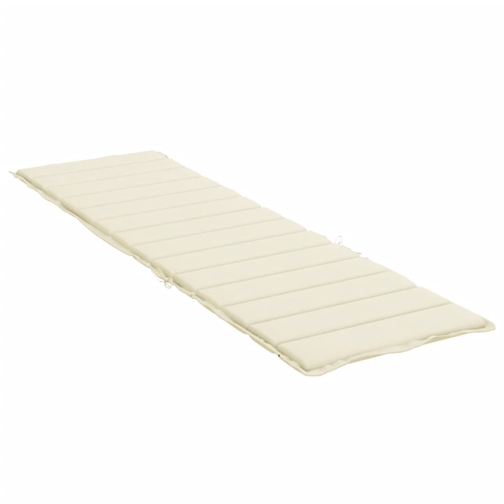 hynde til liggestol 200x50x3 cm oxfordstof cremefarvet