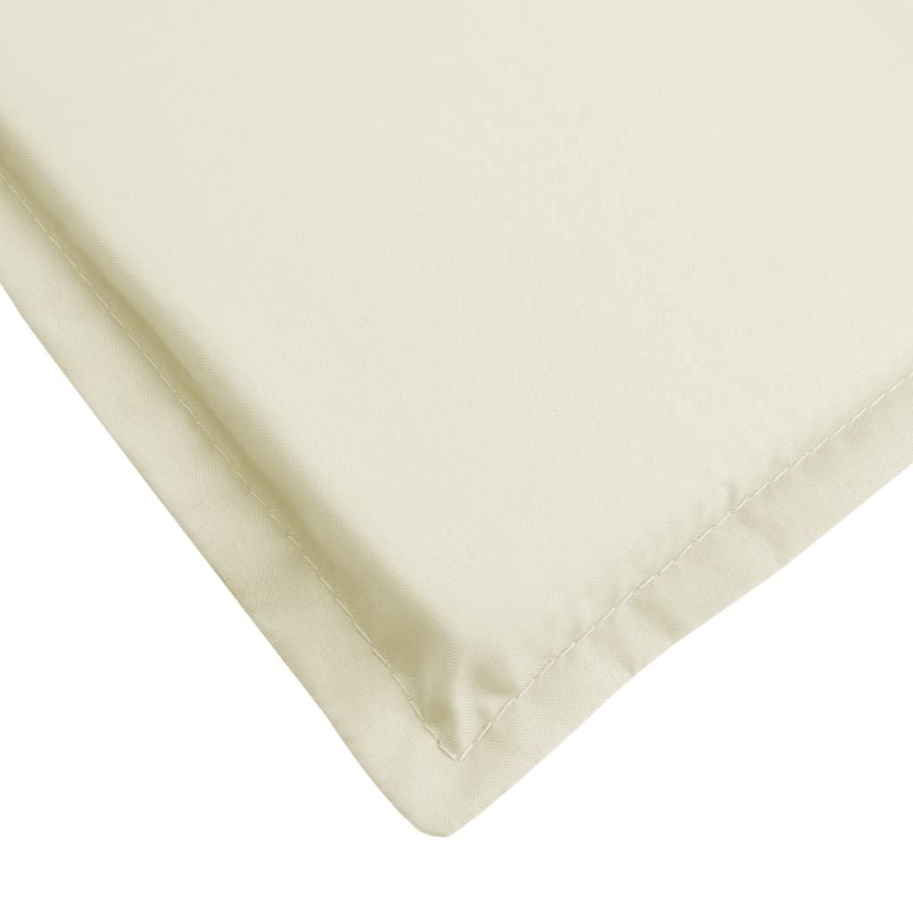hynde til liggestol 200x50x3 cm oxfordstof cremefarvet