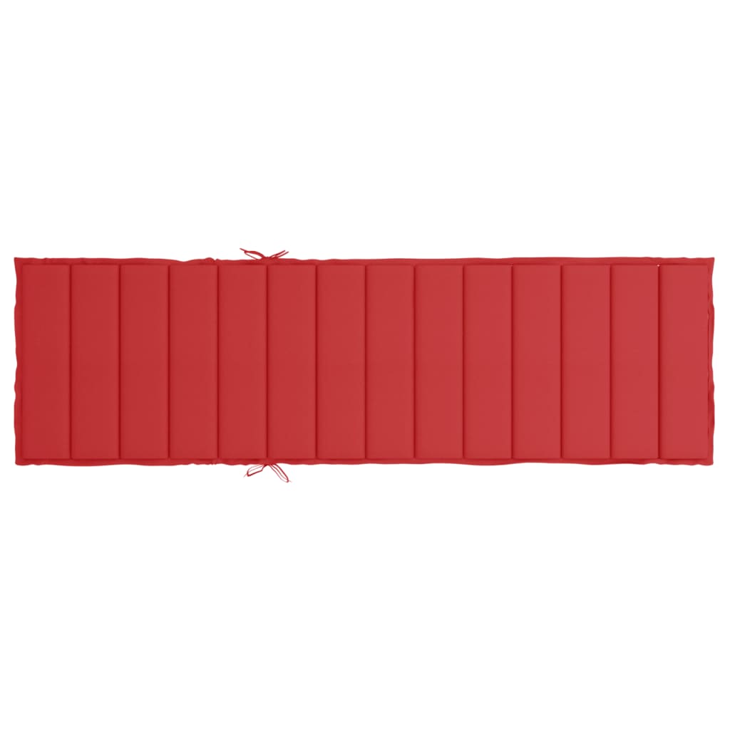 hynde til liggestol 200x50x3 cm oxfordstof rød