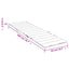 hynde til liggestol 200x50x3 cm oxfordstof sort