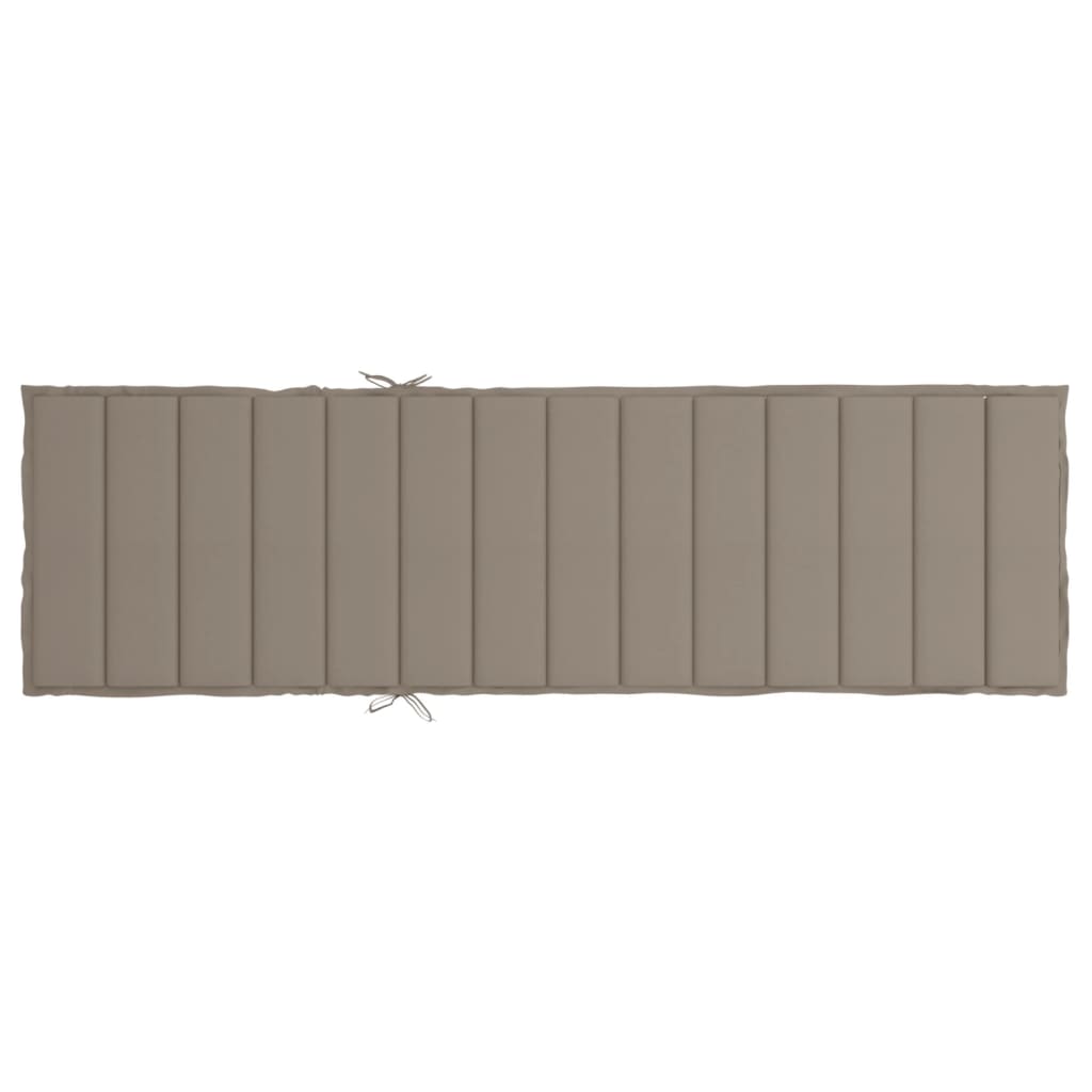 hynde til liggestol 200x50x3 cm oxfordstof gråbrun