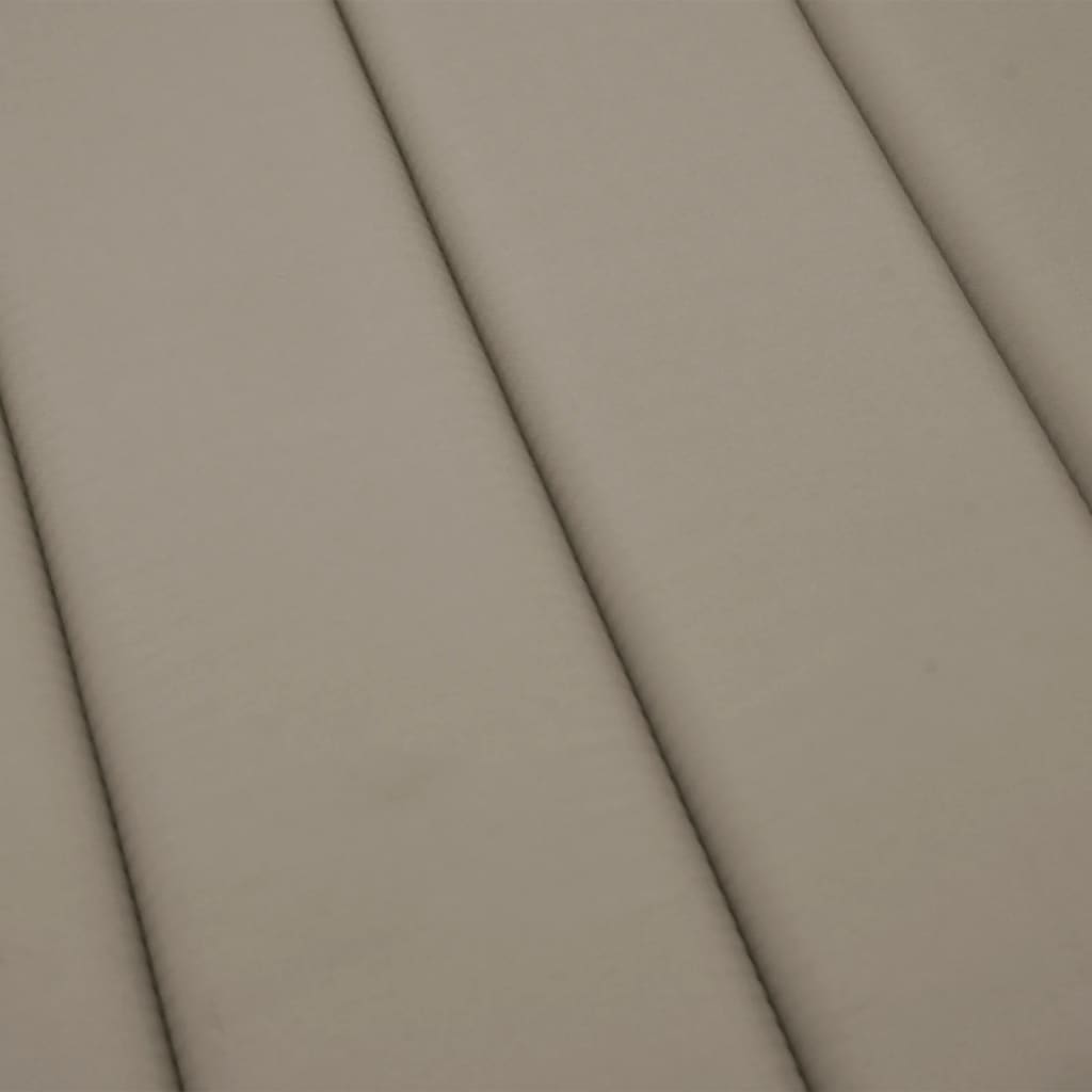 hynde til liggestol 200x50x3 cm oxfordstof gråbrun