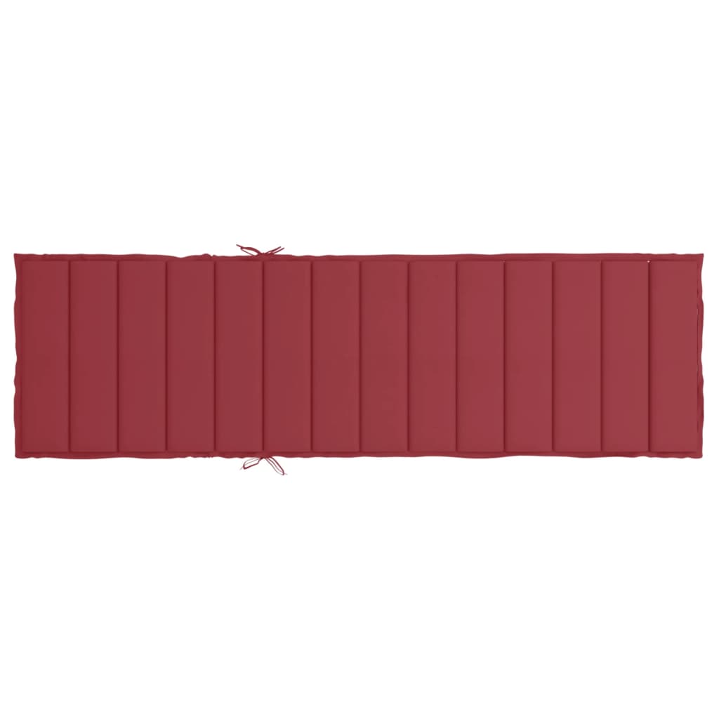 hynde til liggestol 200x50x3 cm oxfordstof vinrød