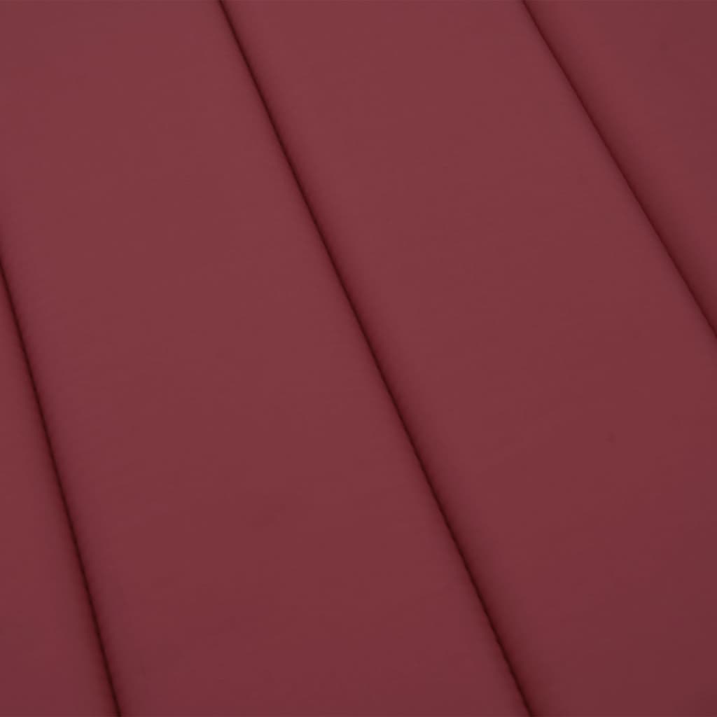 hynde til liggestol 200x50x3 cm oxfordstof vinrød