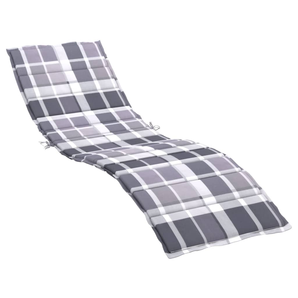 hynde til liggestol 200x50x3 cm oxfordstof gråternet