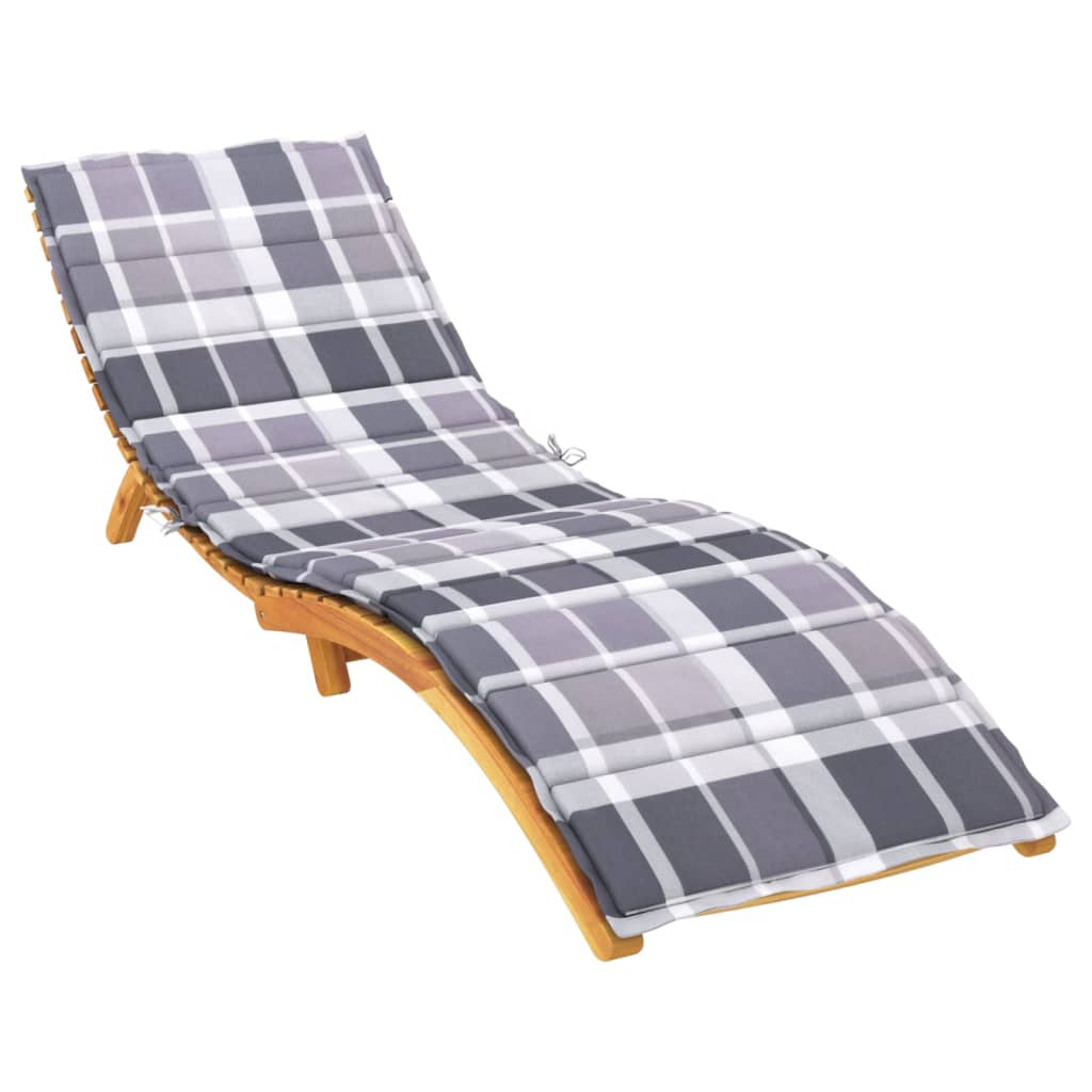 hynde til liggestol 200x50x3 cm oxfordstof gråternet