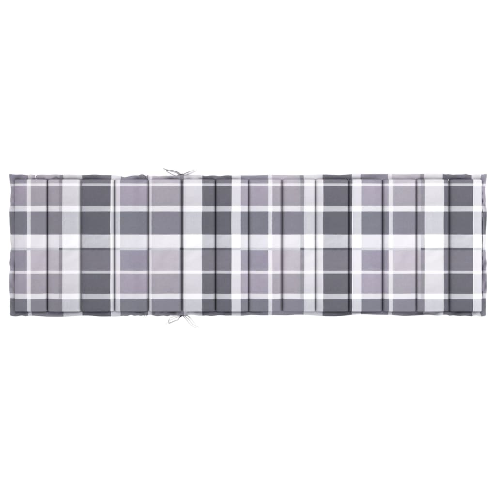 hynde til liggestol 200x50x3 cm oxfordstof gråternet