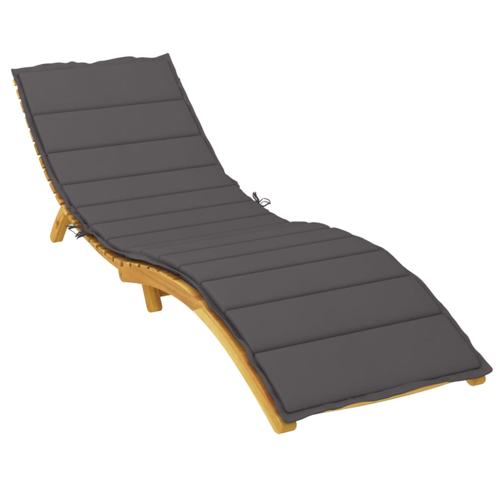 hynde til liggestol 200x60x3 cm oxfordstof antracitgrå