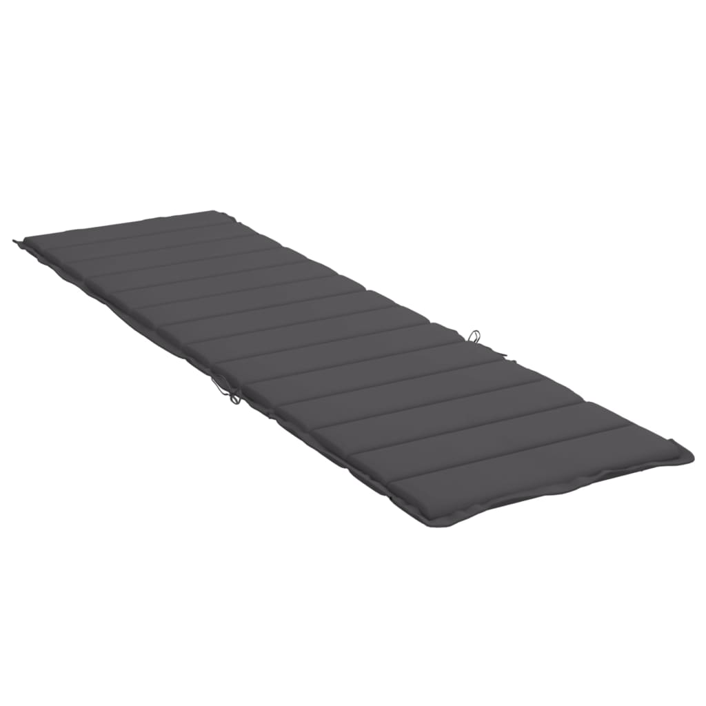 hynde til liggestol 200x60x3 cm oxfordstof antracitgrå