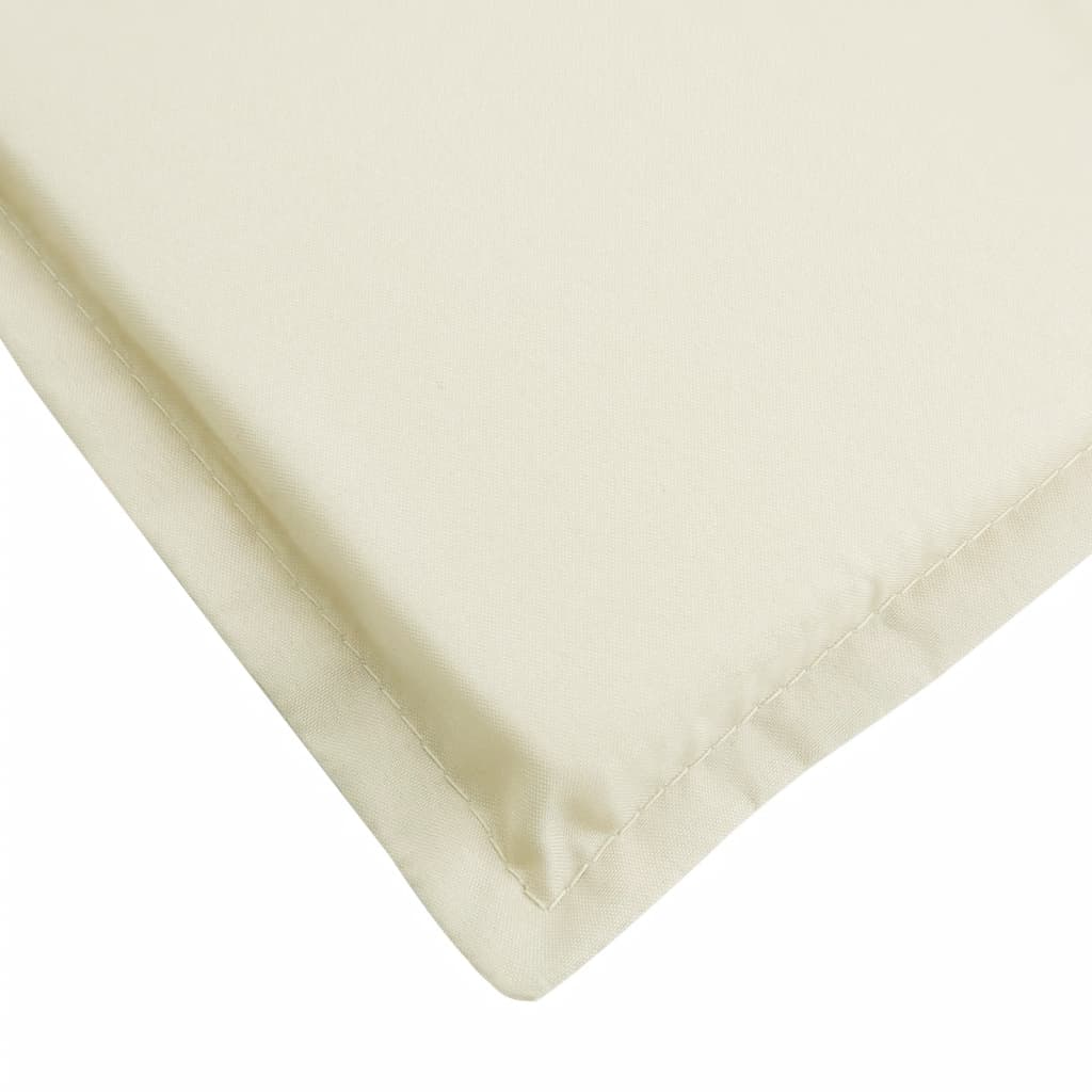 hynde til liggestol 200x60x3 cm oxfordstof cremefarvet