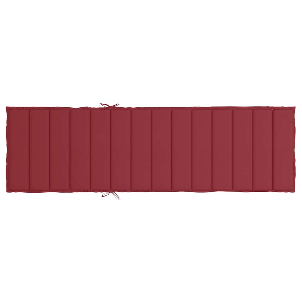 hynde til liggestol 200x60x3 cm oxfordstof vinrød