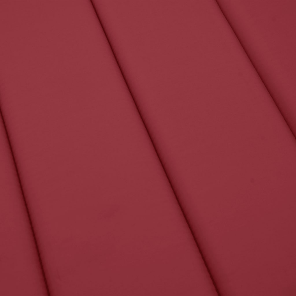 hynde til liggestol 200x60x3 cm oxfordstof vinrød